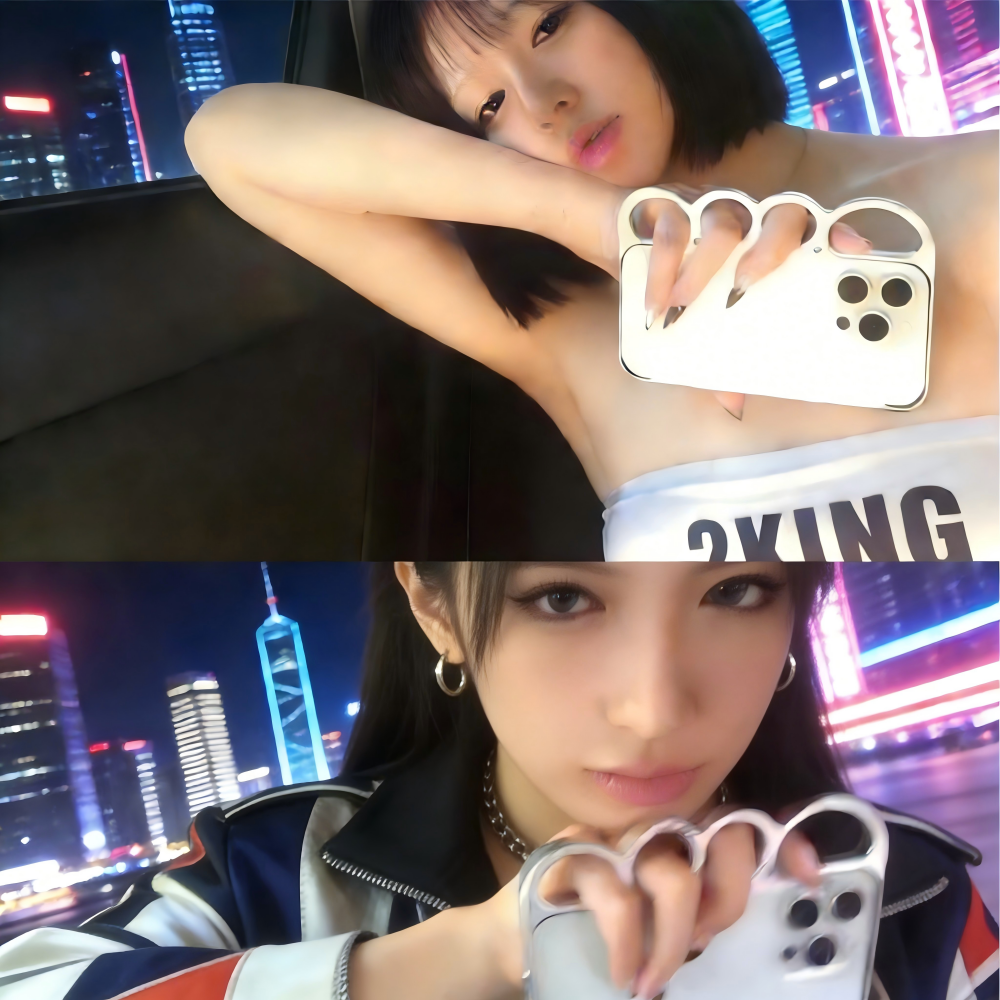 Creative Finger Holder Metal Ring Phone Case with Knuckle-Duster Design, Shockproof