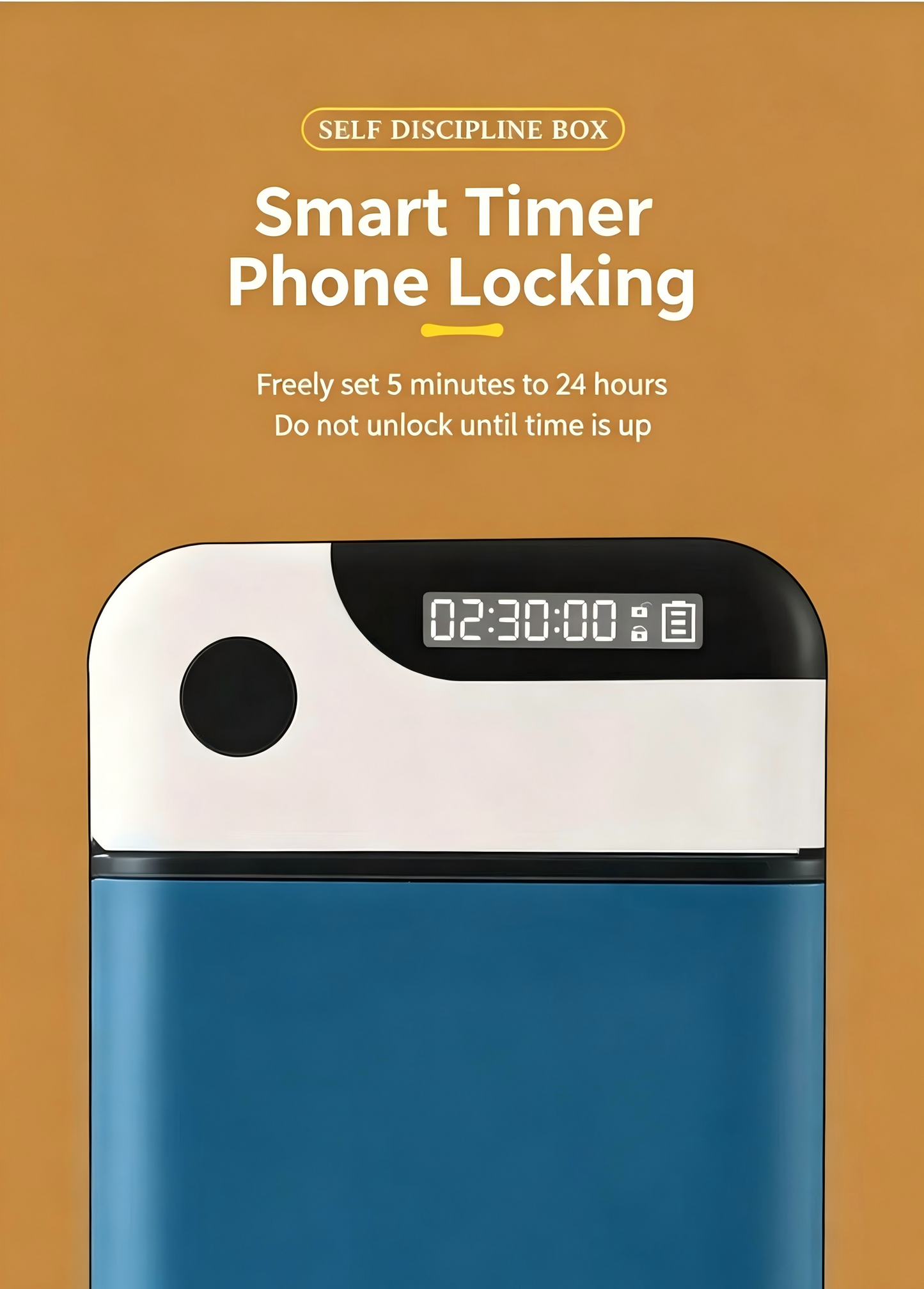 Timed Lock Box, Portable Phone Locker, Phone Self-Discipline Box