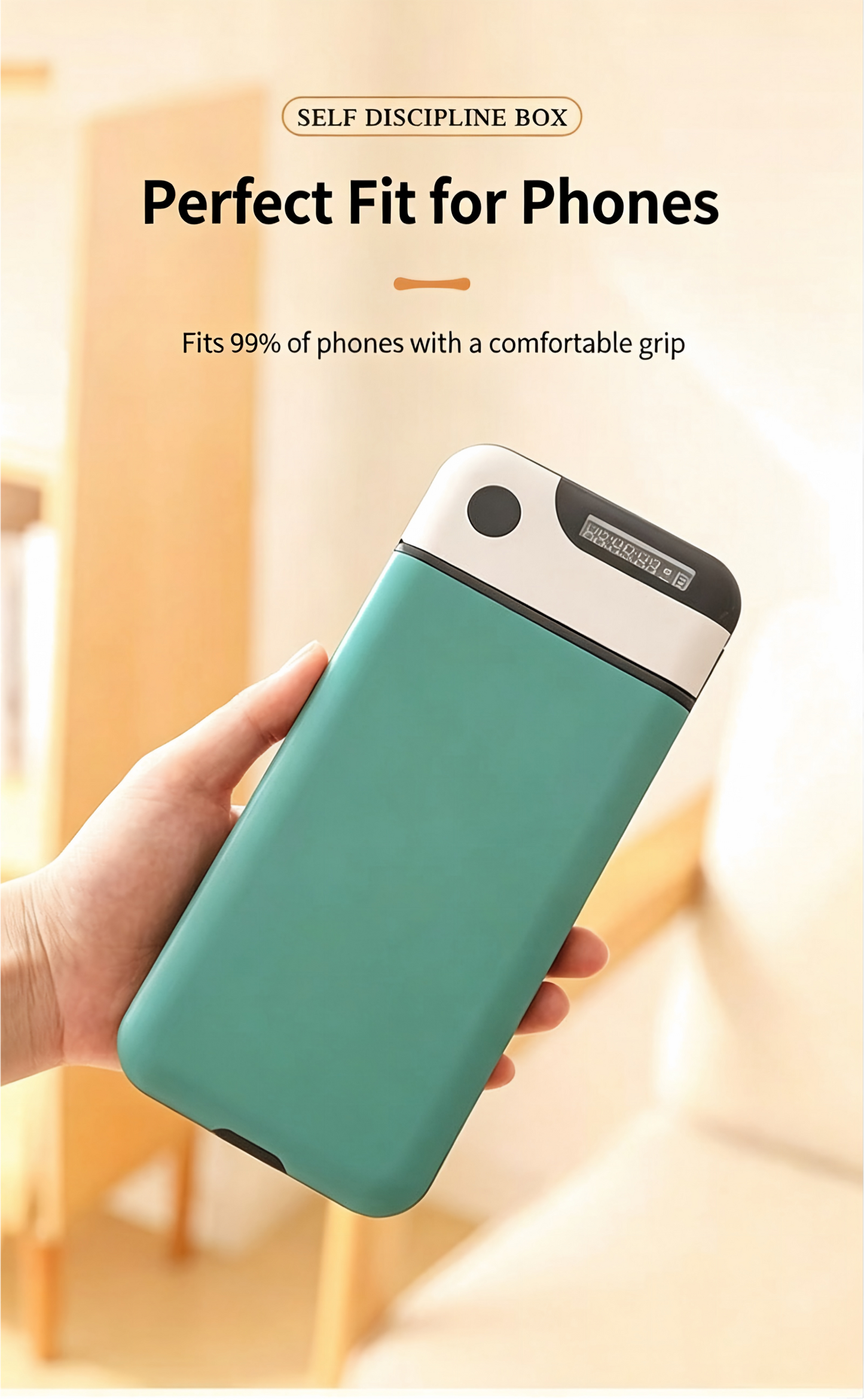 Timed Lock Box, Portable Phone Locker, Phone Self-Discipline Box